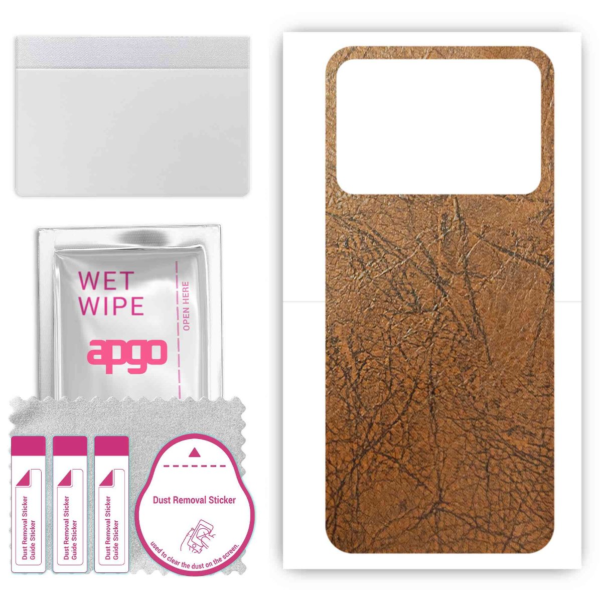 Folia naklejka skórka strukturalna na TYŁ do Oppo K10 Vitality -  Skóra Vintage - apgo SKINS