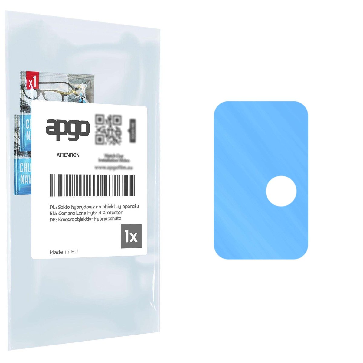 1x Szkło hybrydowe na aparat obiektyw kamerę 9H do Infinix Zero X - apgo hybrid Camera Lens Protector