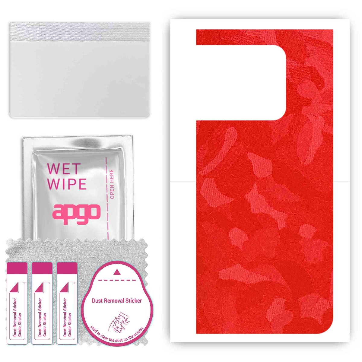 Folia naklejka skórka strukturalna na TYŁ do OnePlus 10T -  Moro | Camo Czerwony - apgo SKINS