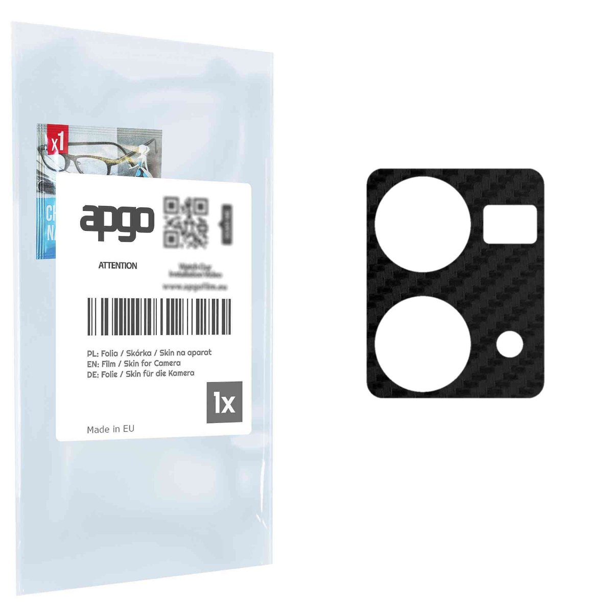 Folia naklejka skórka strukturalna na wyspę aparatu do Oppo Reno8 4G - różne kolory na kamerę, obiektyw apgo SKINS Lens Protector