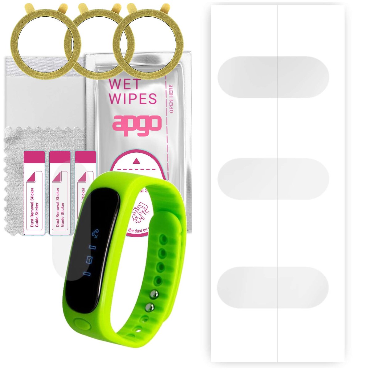 3x Folia hydrożelowa do Garett Fitness - apgo Smartwatch Hydrogel Protection Ochrona na ekran smartwatcha