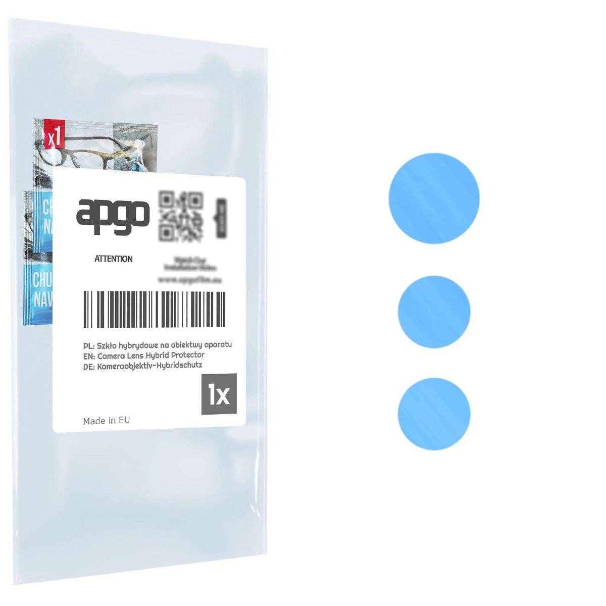 1x Szkło hybrydowe na aparat obiektyw kamerę 9H do Nokia G60 5G - apgo hybrid Camera Lens Protector
