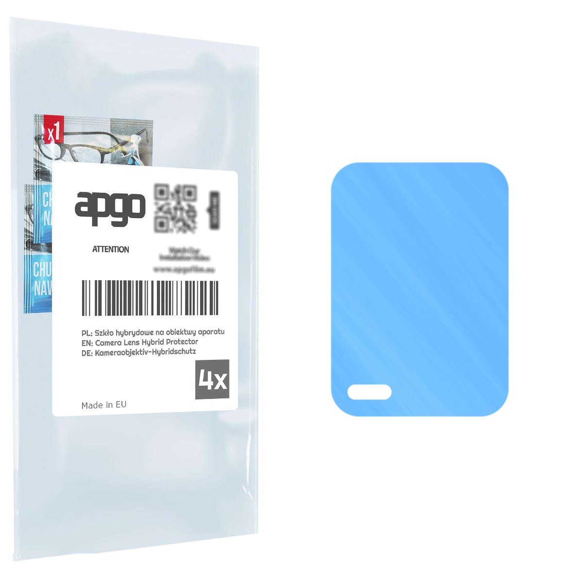 4x Szkło hybrydowe na aparat obiektyw kamerę 9H do Vivo T1X V2143 - apgo hybrid Camera Lens Protector