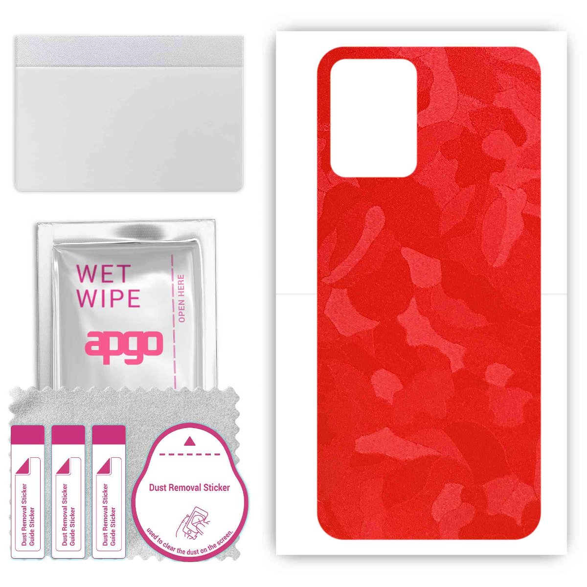 Folia naklejka skórka strukturalna na TYŁ do ZTE Voyage 30S -  Moro | Camo Czerwony - apgo SKINS