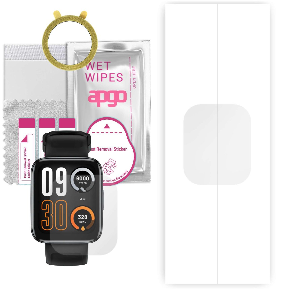 1x Folia hydrożelowa do Realme Watch 3 Pro - apgo Smartwatch Hydrogel Protection Ochrona na ekran smartwatcha