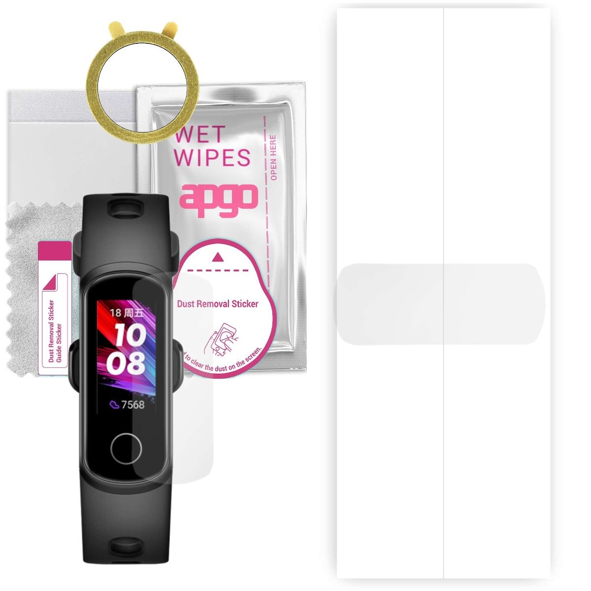 1x Folia hydrożelowa do Honor Band 5i - apgo Smartwatch Hydrogel Protection Ochrona na ekran smartwatcha