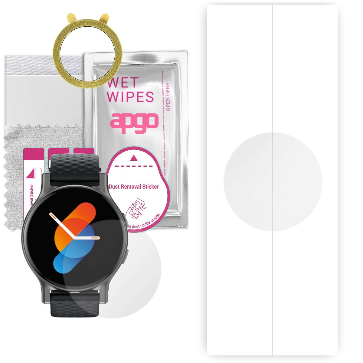 1x Folia hydrożelowa do Havit M91 - apgo Smartwatch Hydrogel Protection Ochrona na ekran smartwatcha