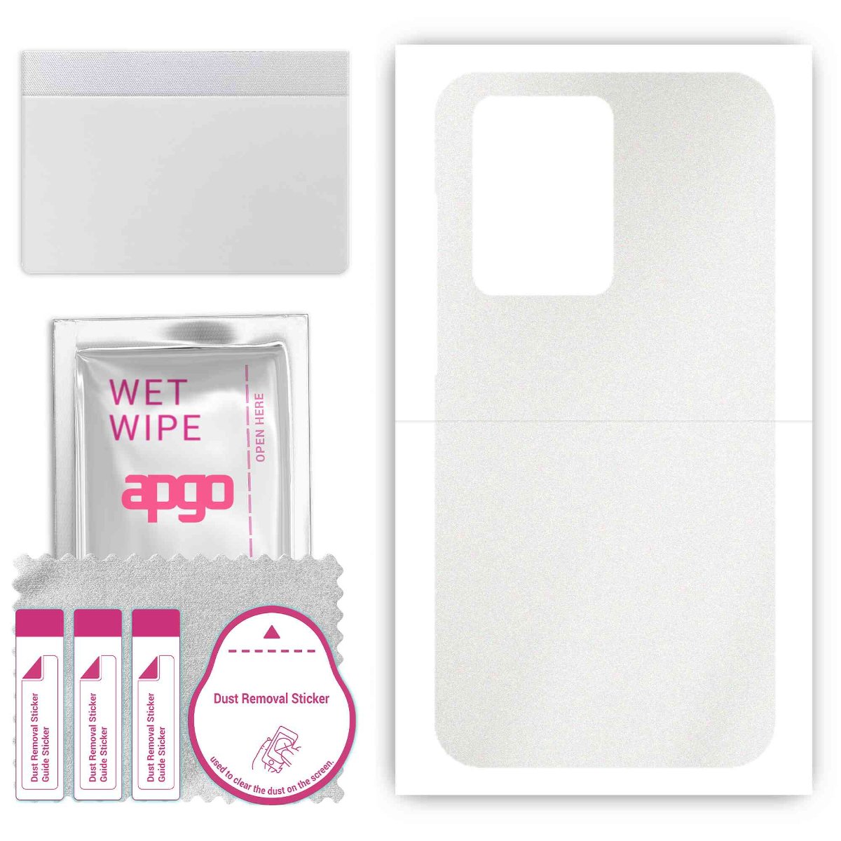 Folia naklejka skórka strukturalna na TYŁ do Samsung Galaxy S20 Ultra -  Matowa Przezroczysta Winylowa - apgo SKINS