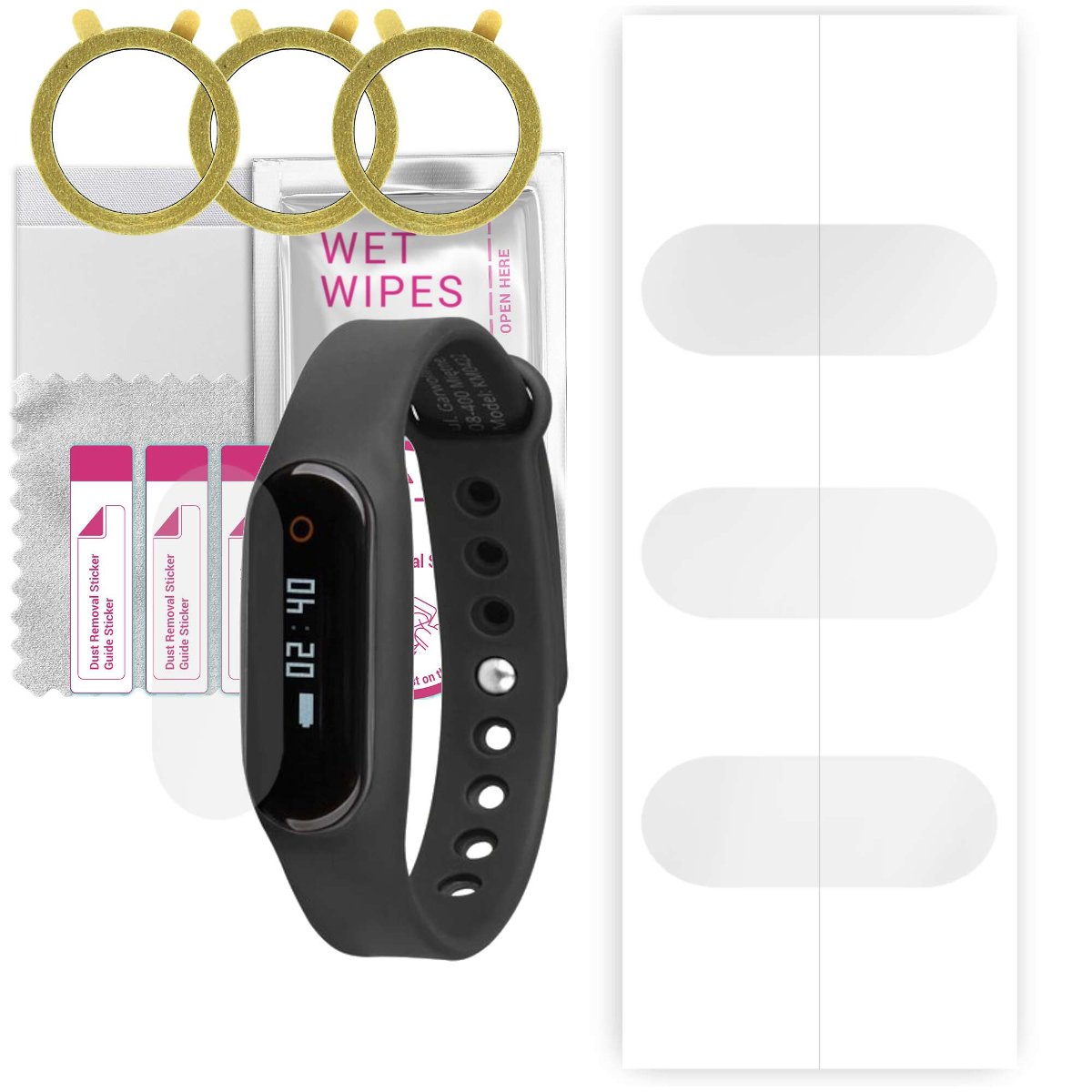3x Folia hydrożelowa do Kruger&Matz Fit One Plus - apgo Smartwatch Hydrogel Protection Ochrona na ekran smartwatcha