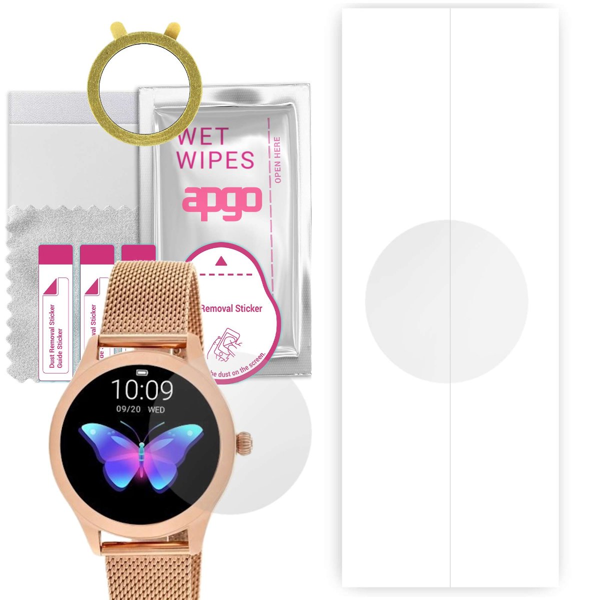 1x Folia hydrożelowa do Rubicon RNBE37 RNBE37RIBX05AX - apgo Smartwatch Hydrogel Protection Ochrona na ekran smartwatcha