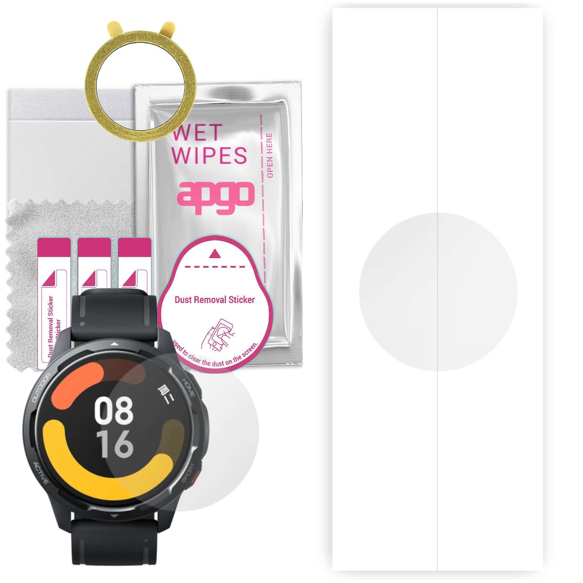 1x Folia hydrożelowa do Xiaomi Watch Color 2 - apgo Smartwatch Hydrogel Protection Ochrona na ekran smartwatcha