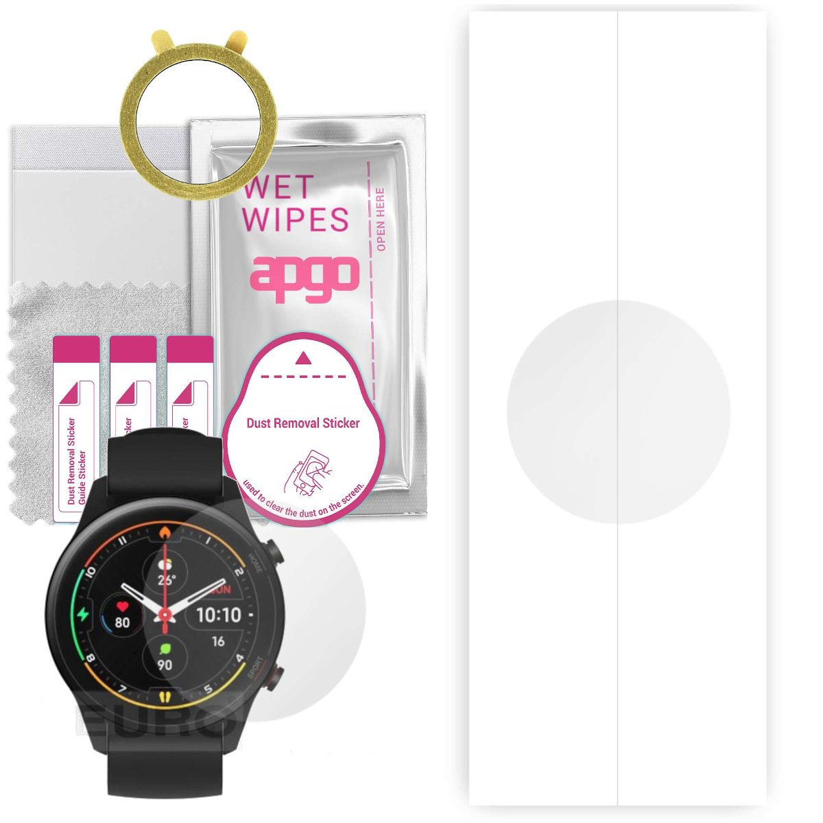 1x Folia hydrożelowa do Xiaomi Mi Watch - apgo Smartwatch Hydrogel Protection Ochrona na ekran smartwatcha