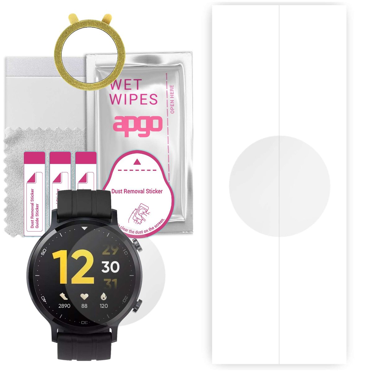 1x Folia hydrożelowa do Realme Watch S Pro - apgo Smartwatch Hydrogel Protection Ochrona na ekran smartwatcha