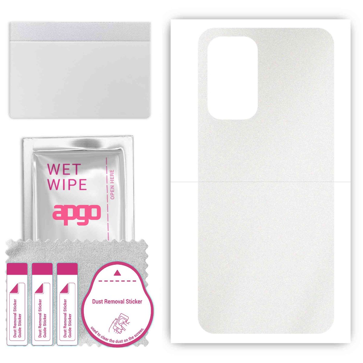 Folia naklejka skórka strukturalna na TYŁ do Samsung Galaxy A23 -  Matowa Przezroczysta Winylowa - apgo SKINS