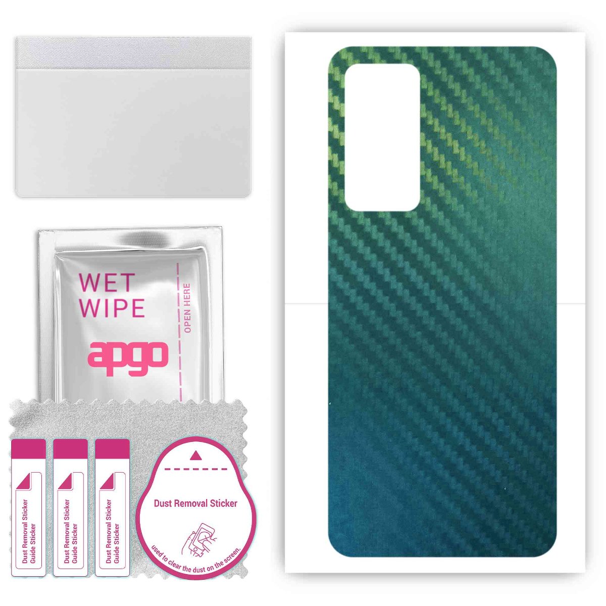 Folia naklejka skórka strukturalna na TYŁ do Xiaomi 12S Pro -  Carbon Kameleon CAKA1 - apgo SKINS