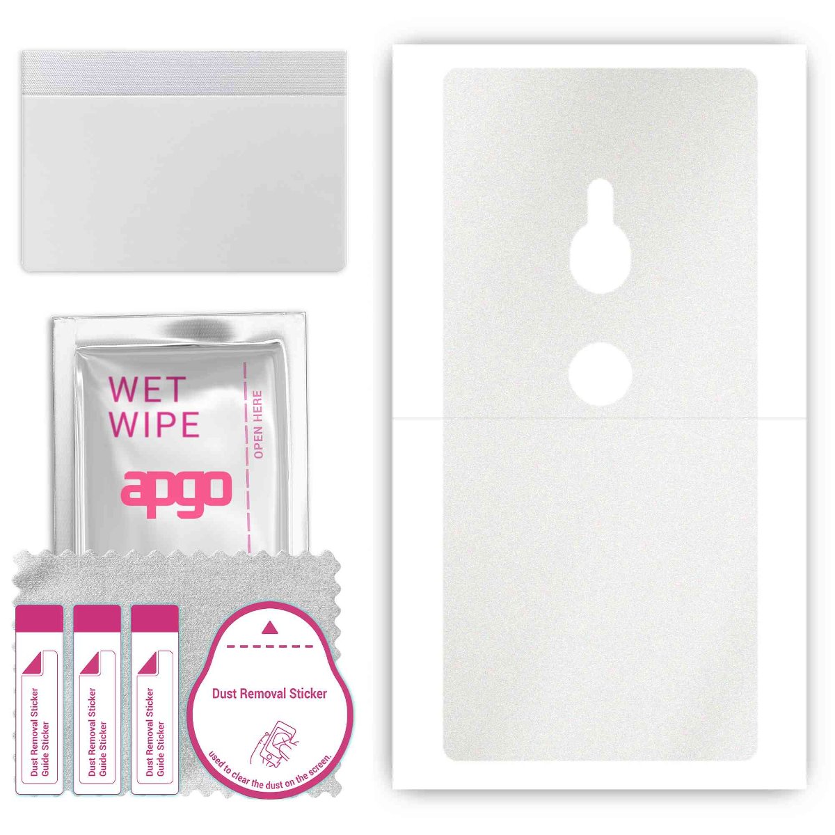 Folia naklejka skórka strukturalna na TYŁ do Sony Xperia XZ2 -  Matowa Przezroczysta Winylowa - apgo SKINS