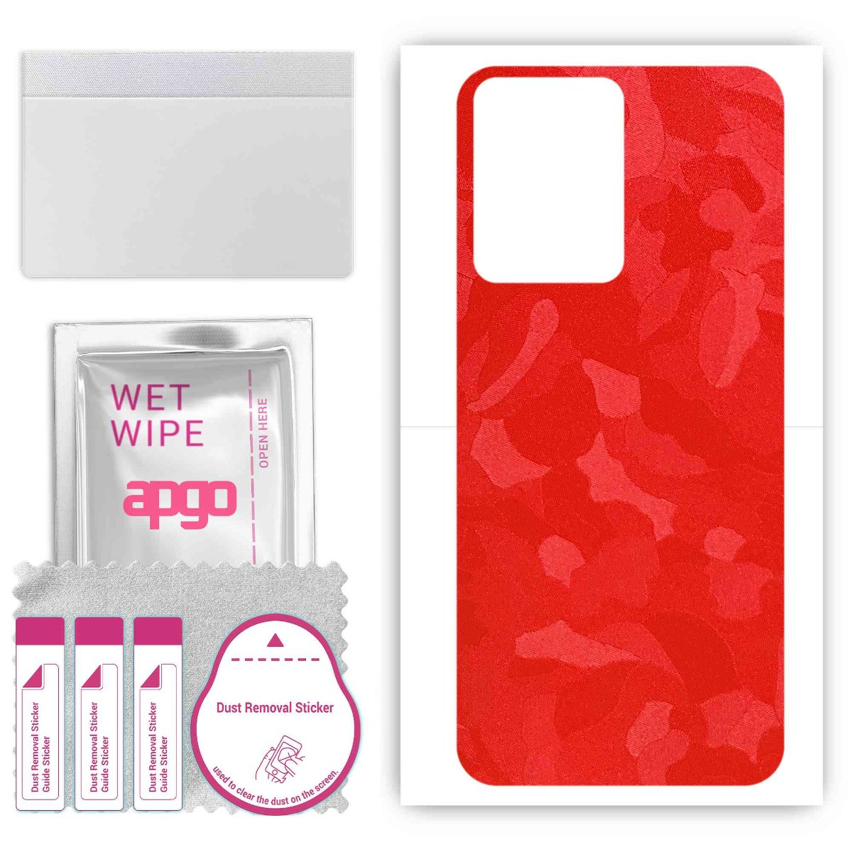 Folia naklejka skórka strukturalna na TYŁ do Vivo Y35 4G -  Moro | Camo Czerwony - apgo SKINS