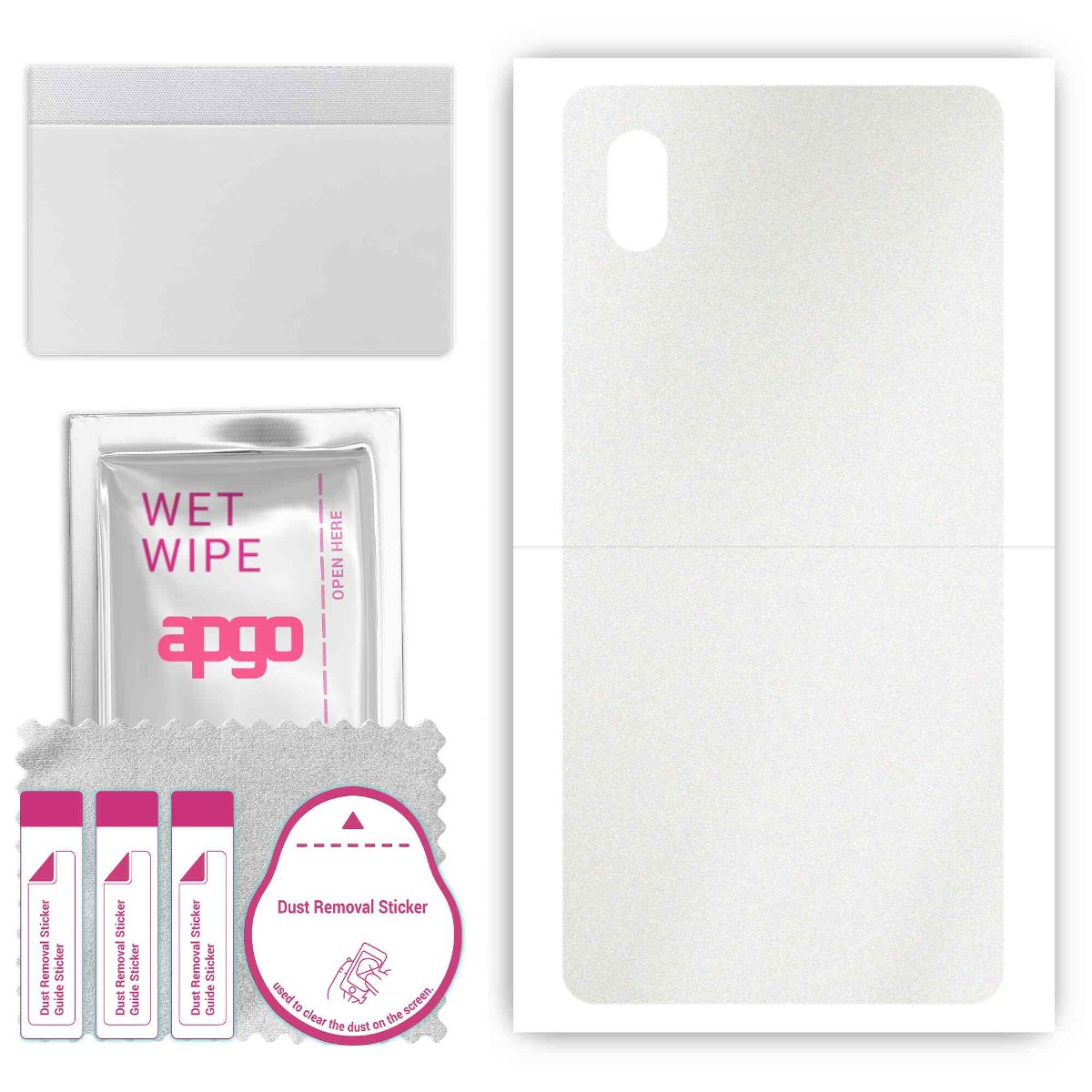 Folia naklejka skórka strukturalna na TYŁ do Sony Xperia ACE III -  Matowa Przezroczysta Winylowa - apgo SKINS