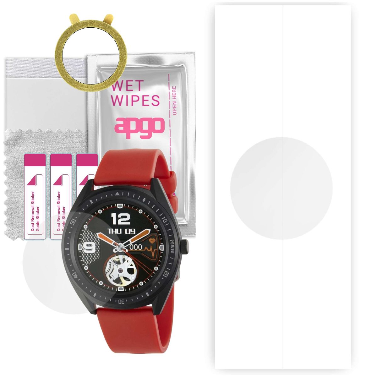 1x Folia hydrożelowa do Marea Man - apgo Smartwatch Hydrogel Protection Ochrona na ekran smartwatcha