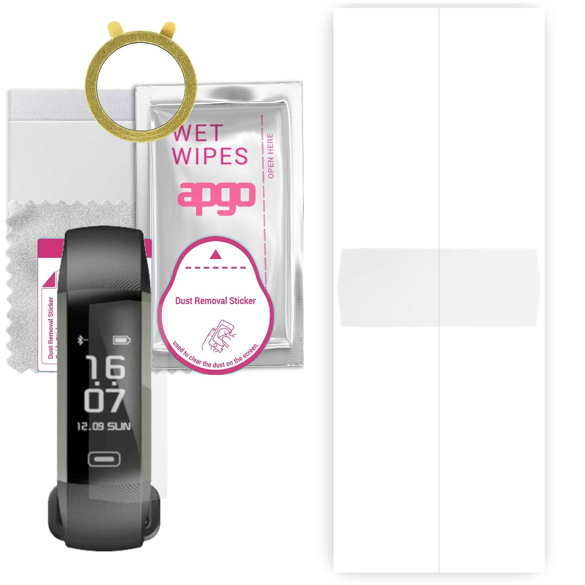 1x Folia hydrożelowa do Maxcom FW11 light - apgo Smartwatch Hydrogel Protection Ochrona na ekran smartwatcha