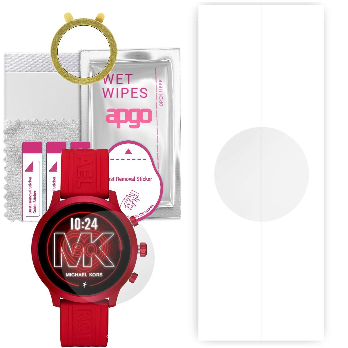 1x Folia hydrożelowa do Michael Kors MKT5073 Accesss Go - apgo Smartwatch Hydrogel Protection Ochrona na ekran smartwatcha