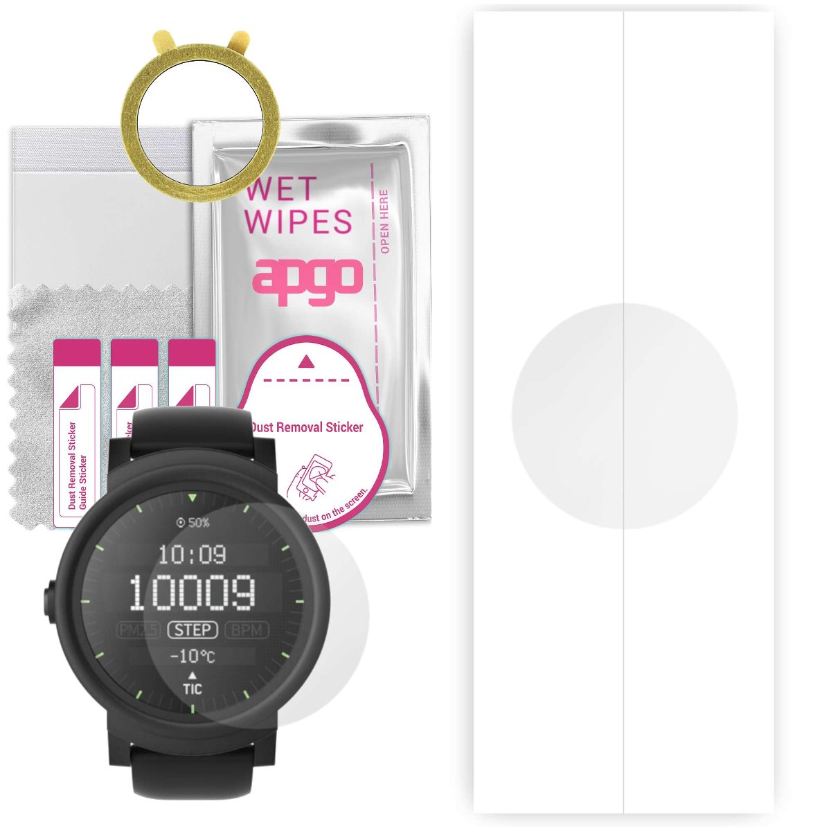 1x Folia hydrożelowa do Mobvoi Mobvoi TicWatch Express - apgo Smartwatch Hydrogel Protection Ochrona na ekran smartwatcha