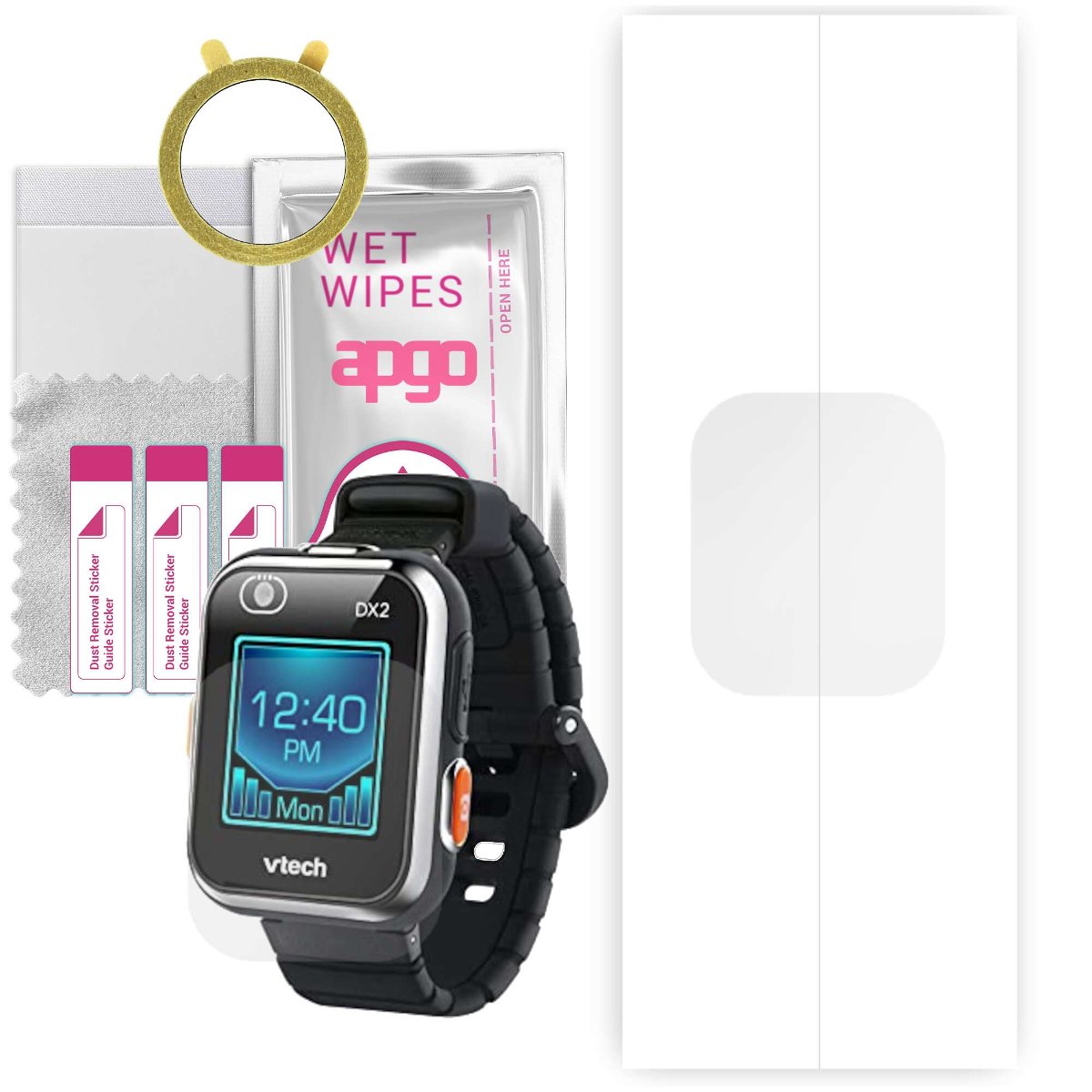 1x Folia hydrożelowa do Vtech KdiZoom DX2 80-193864 - apgo Smartwatch Hydrogel Protection Ochrona na ekran smartwatcha
