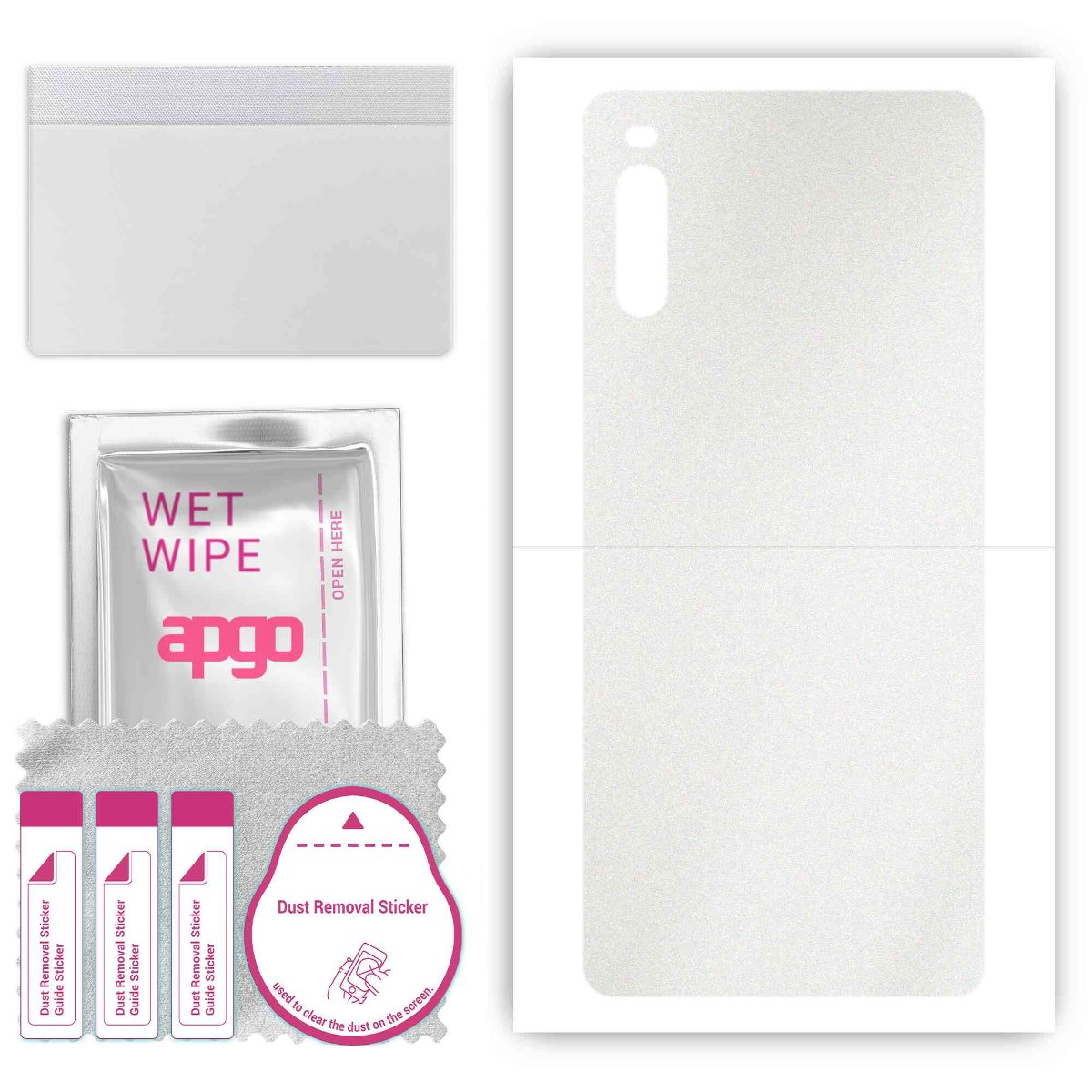 Folia naklejka skórka strukturalna na TYŁ do Sony Xperia L4 -  Matowa Przezroczysta Winylowa - apgo SKINS