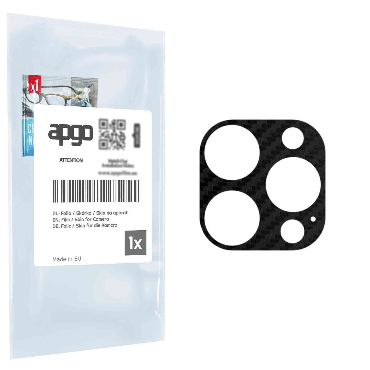 Folia naklejka skórka strukturalna na wyspę aparatu do Apple iPhone 14 Pro - różne kolory na kamerę, obiektyw apgo SKINS Lens Protector