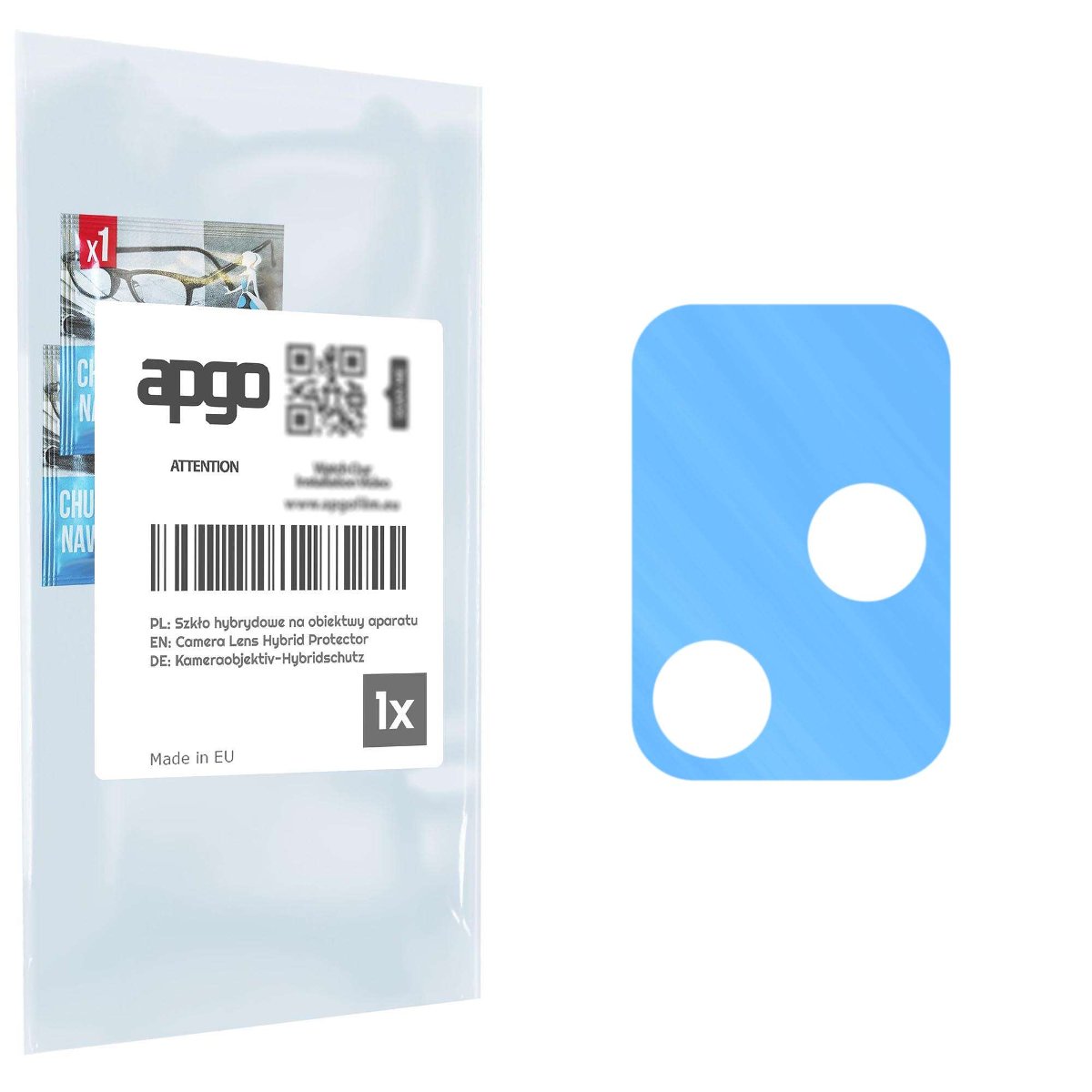 1x Szkło hybrydowe na aparat obiektyw kamerę 9H do Infinix Hot 11 G37 - apgo hybrid Camera Lens Protector