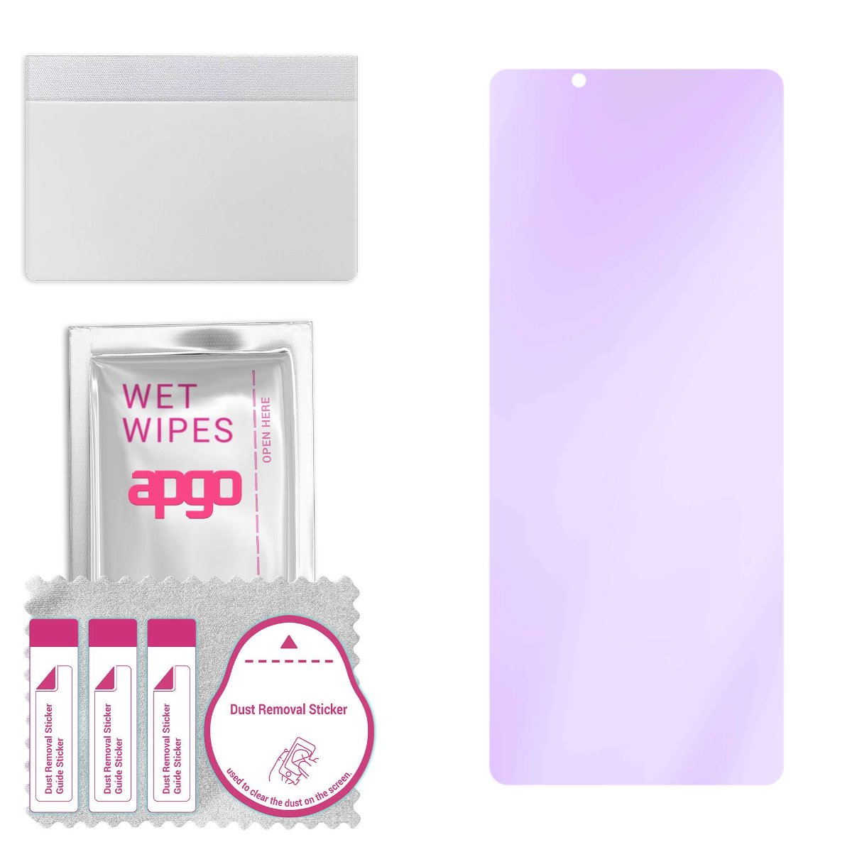 Szkło ochronne na ekran Hybrydowe 9H z filtrem ANTI-BLUE zamiennik hartowanego do Sony Xperia 5 IV - apgo hybrid ANTI-BLUE Flexible Hybrid Glass...