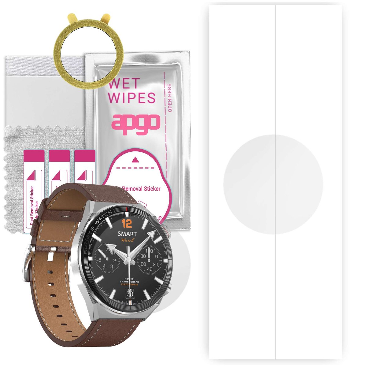 1x Folia hydrożelowa do DT NO.1 DT3 Mate - apgo Smartwatch Hydrogel Protection Ochrona na ekran smartwatcha