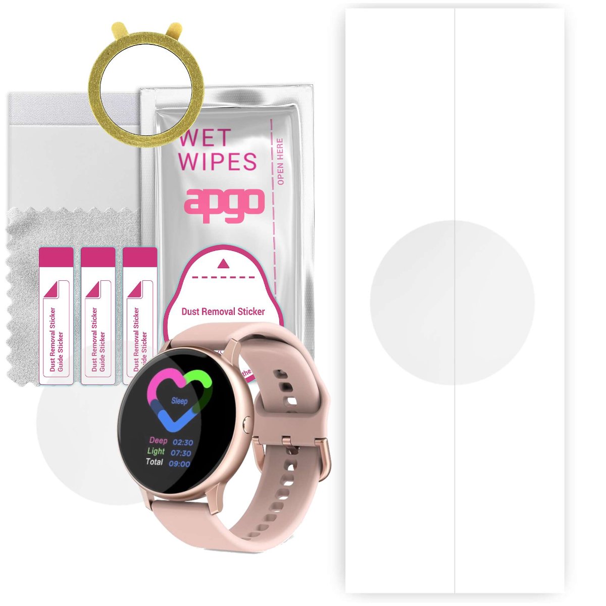 1x Folia hydrożelowa do DT NO.1 DT88 PRO - apgo Smartwatch Hydrogel Protection Ochrona na ekran smartwatcha