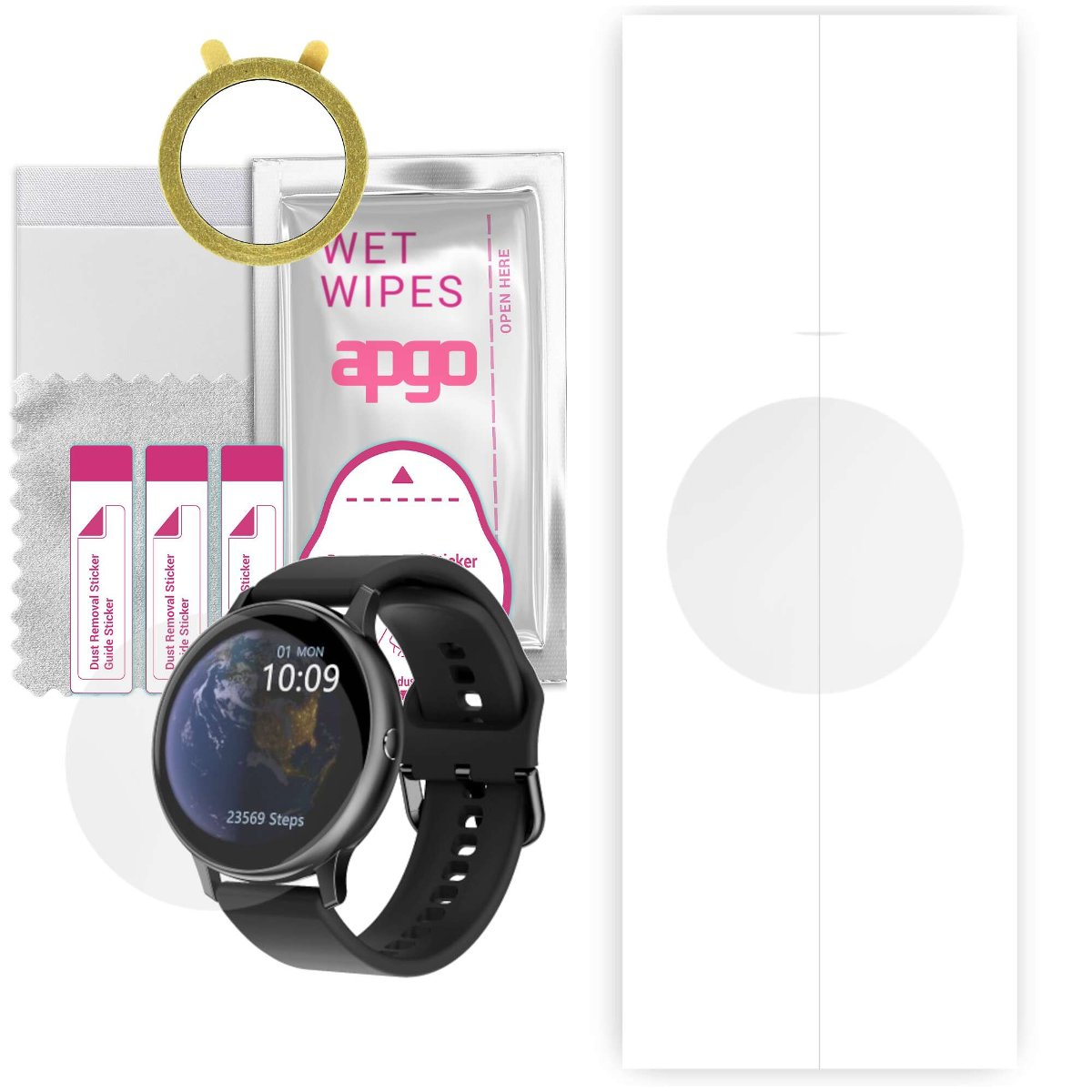 1x Folia hydrożelowa do Garett Women Nova - apgo Smartwatch Hydrogel Protection Ochrona na ekran smartwatcha
