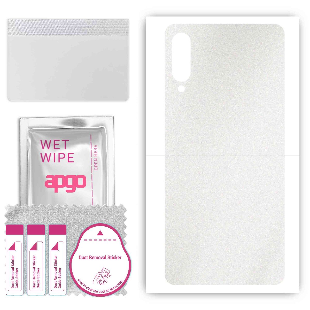 Folia naklejka skórka strukturalna na TYŁ do Samsung Galaxy A70s -  Matowa Przezroczysta Winylowa - apgo SKINS