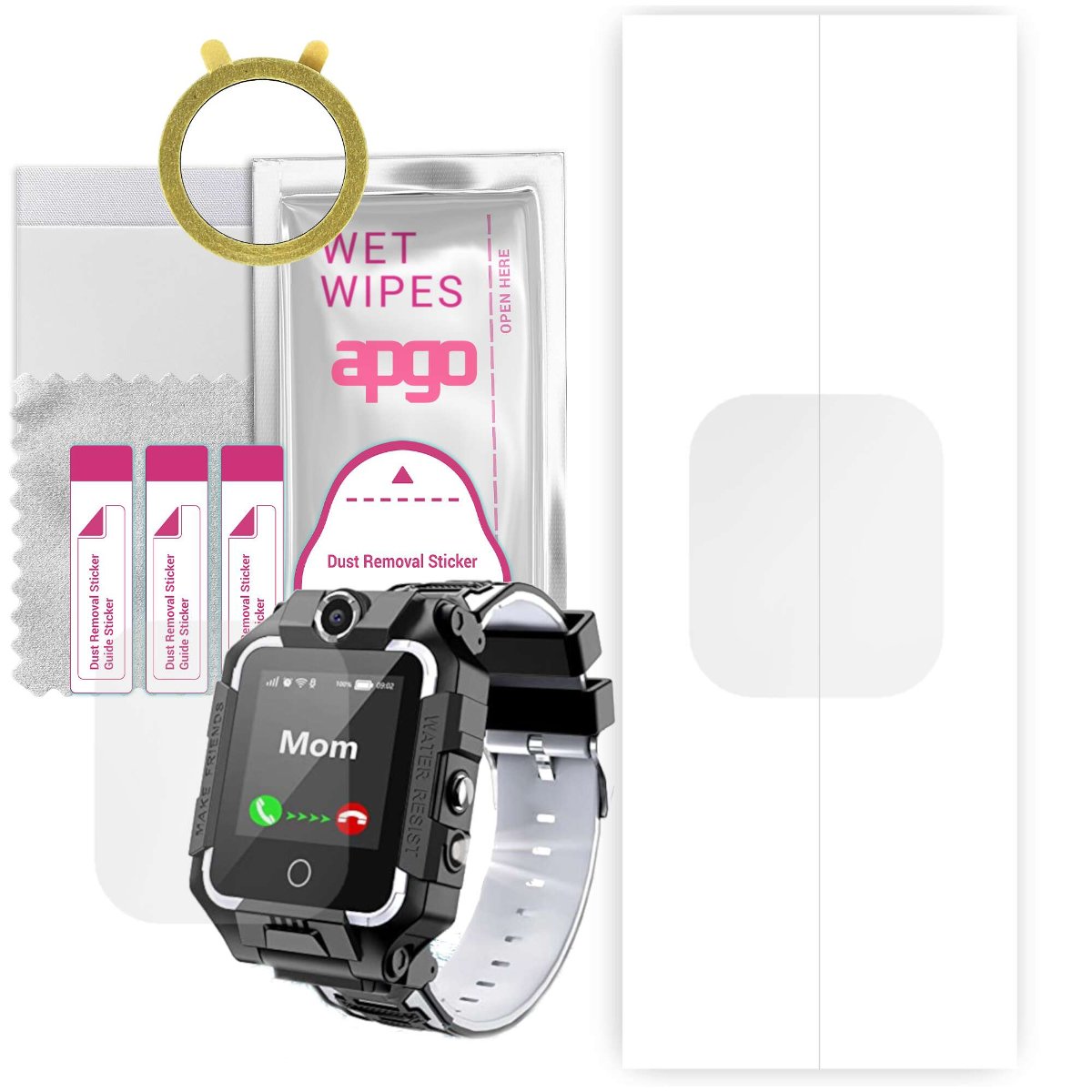 1x Folia hydrożelowa do LiveGo T10 kids 4g - apgo Smartwatch Hydrogel Protection Ochrona na ekran smartwatcha