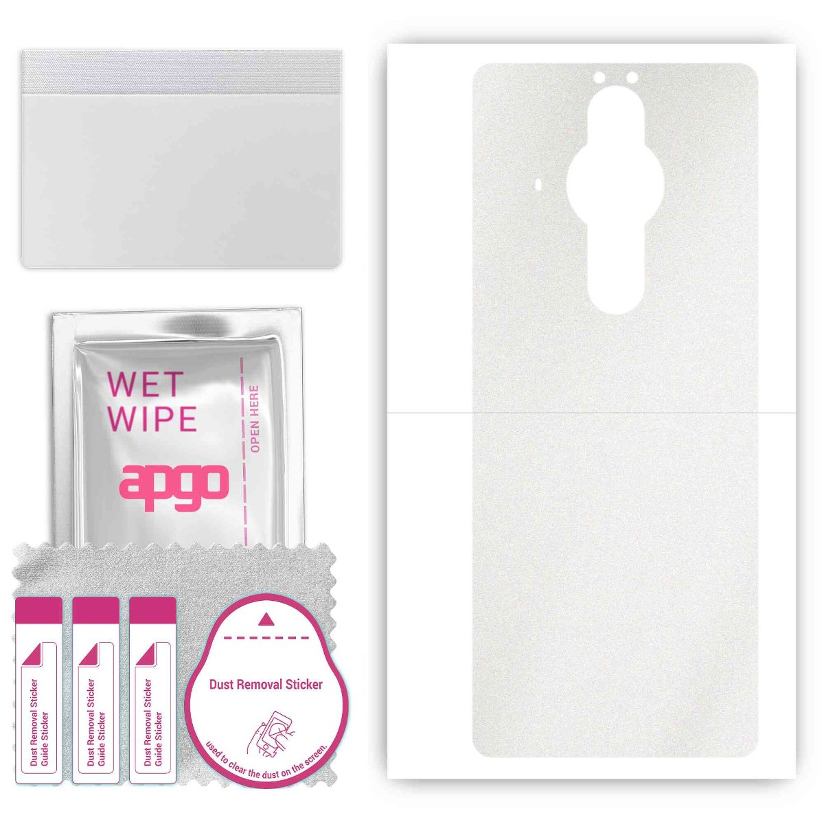 Folia naklejka skórka strukturalna na TYŁ do Sony Xperia PRO-I -  Matowa Przezroczysta Winylowa - apgo SKINS