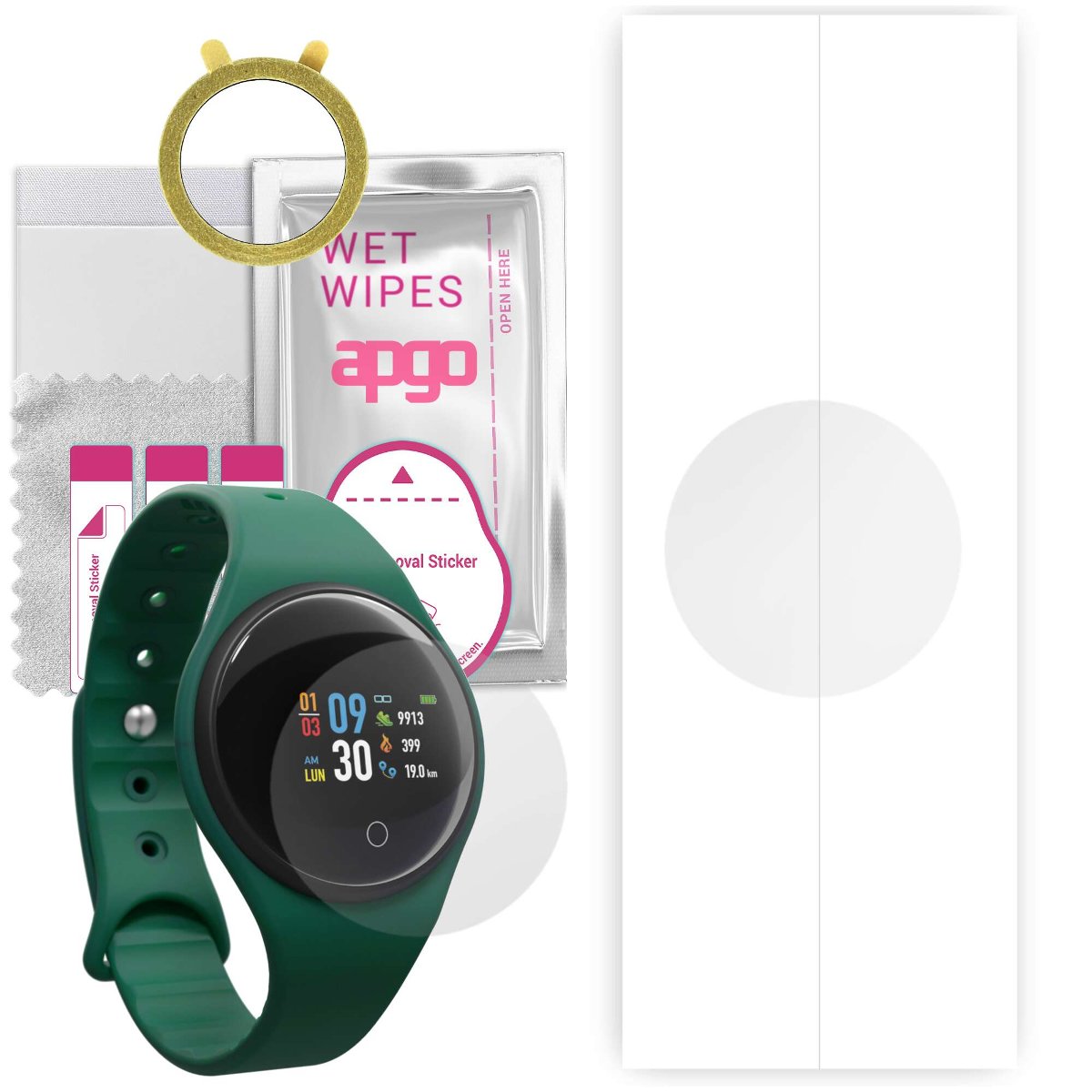1x Folia hydrożelowa do Motus Color - apgo Smartwatch Hydrogel Protection Ochrona na ekran smartwatcha