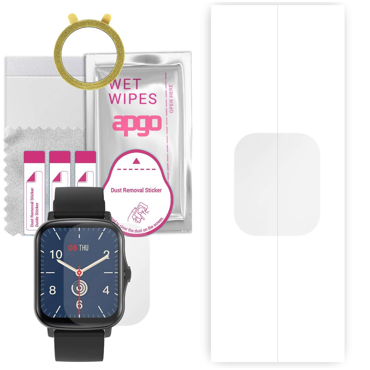 1x Folia hydrożelowa do Colmi P8 Plus - apgo Smartwatch Hydrogel Protection Ochrona na ekran smartwatcha
