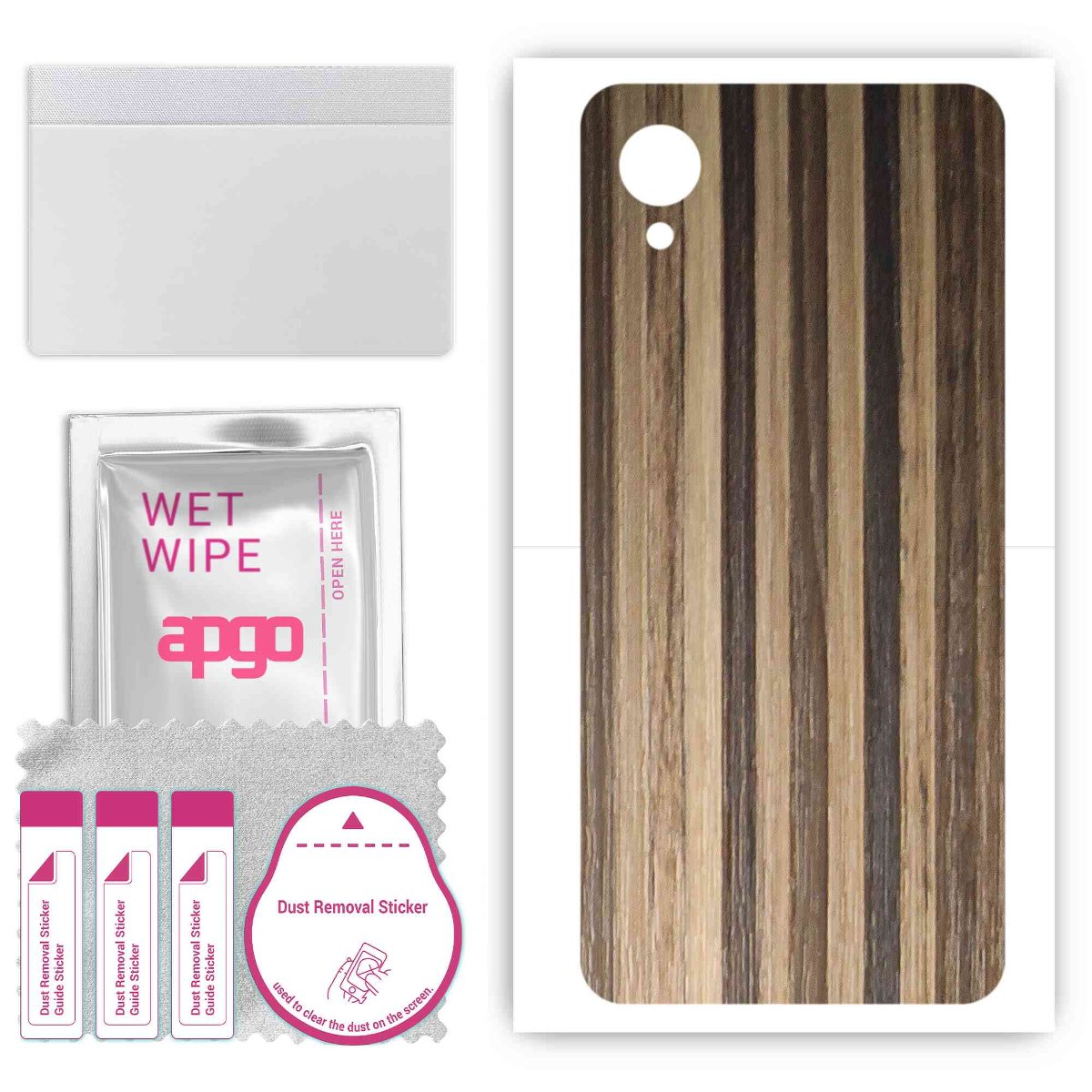 Folia naklejka skórka strukturalna na TYŁ do Samsung Galaxy A23 5G SC-56C -  Drewno Paski Mix - apgo SKINS