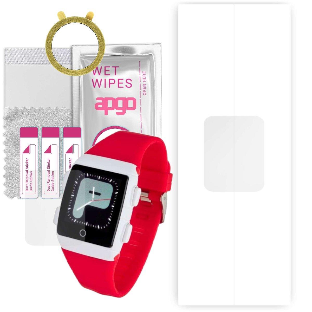 1x Folia hydrożelowa do Garett Teen 5 - apgo Smartwatch Hydrogel Protection Ochrona na ekran smartwatcha