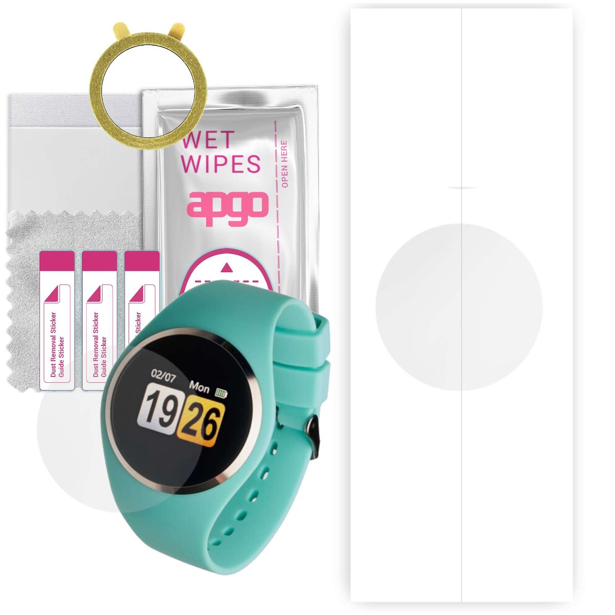 1x Folia hydrożelowa do Garett Women Ida - apgo Smartwatch Hydrogel Protection Ochrona na ekran smartwatcha