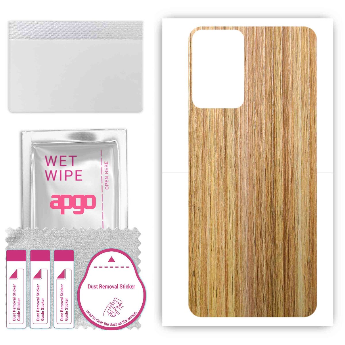 Folia naklejka skórka strukturalna na TYŁ do Infinix Note 12i -  Drewno Dąb Miodowy - apgo SKINS