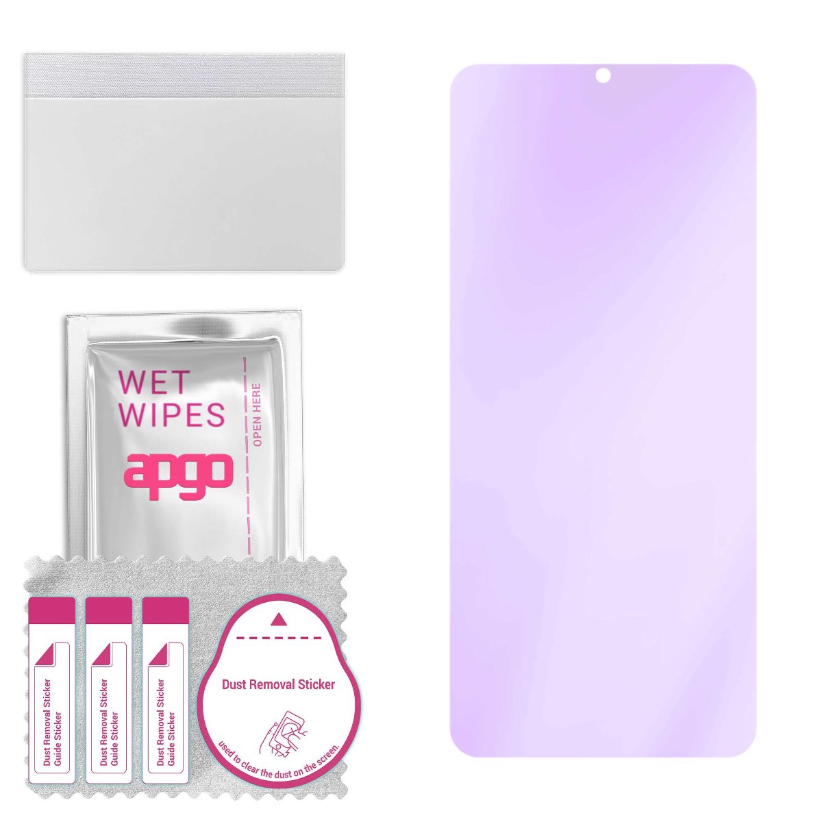 Szkło ochronne na ekran Hybrydowe 9H z filtrem ANTI-BLUE zamiennik hartowanego do Vivo X80 Lite - apgo hybrid ANTI-BLUE Flexible Hybrid Glass nie...