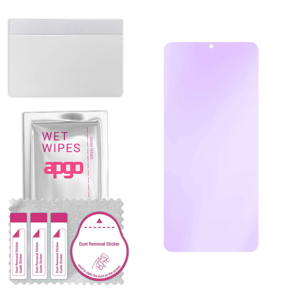 Szkło ochronne na ekran Hybrydowe 9H z filtrem ANTI-BLUE zamiennik hartowanego do Vivo V25 5G - apgo hybrid ANTI-BLUE Flexible Hybrid Glass nie...