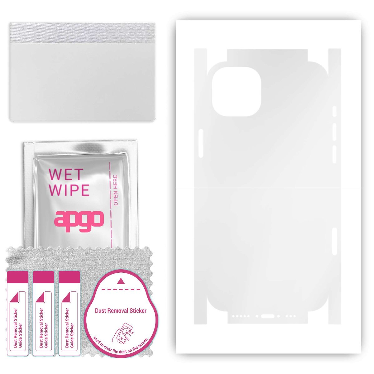 Folia hydrożelowa naklejka przezroczysta na TYŁ+BOKI do Apple iPhone 14 Plus - apgo hydrogel TPU