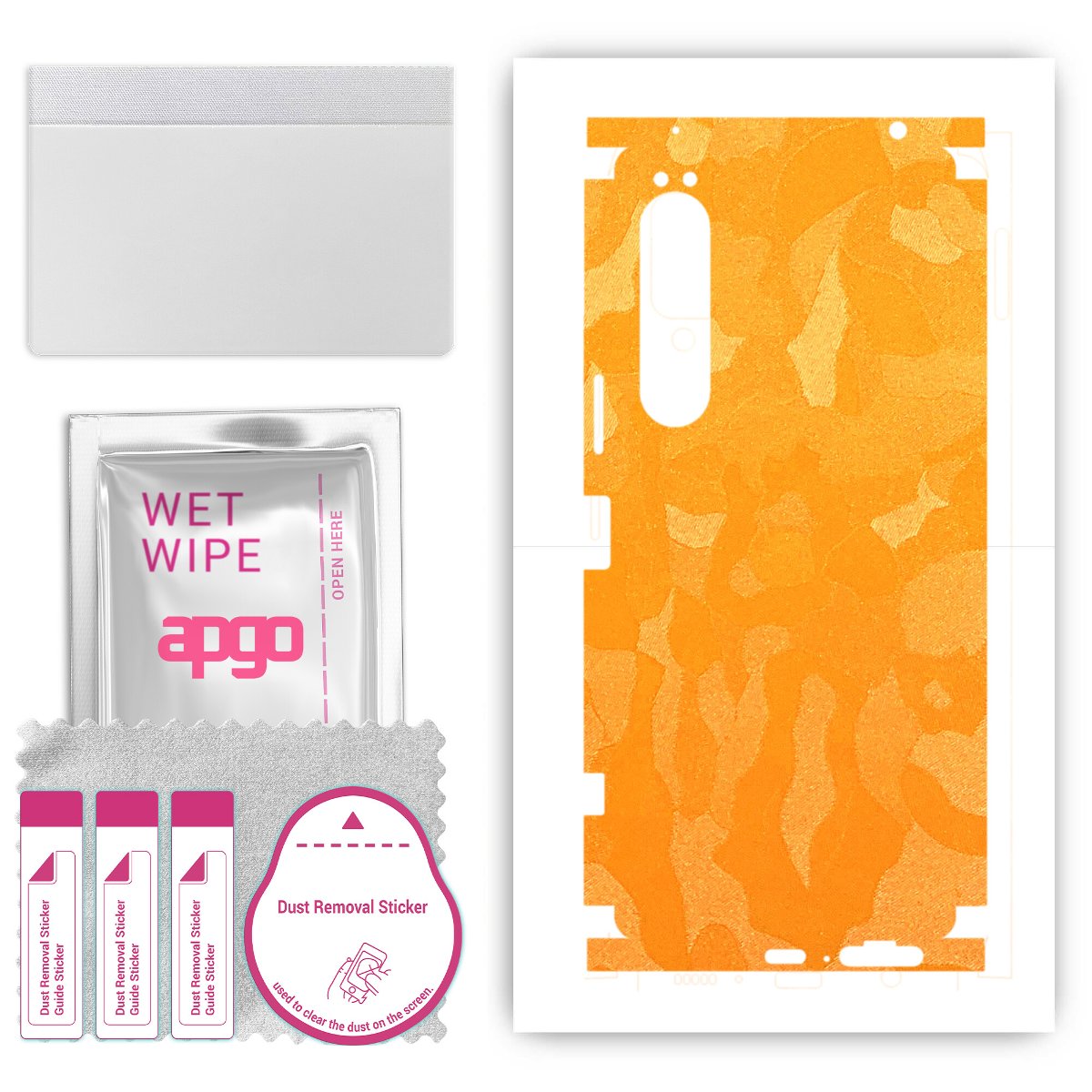 Folia naklejka skórka strukturalna na TYŁ+BOKI do Sony Xperia 1 IV -  Moro | Camo Żółty - apgo SKINS