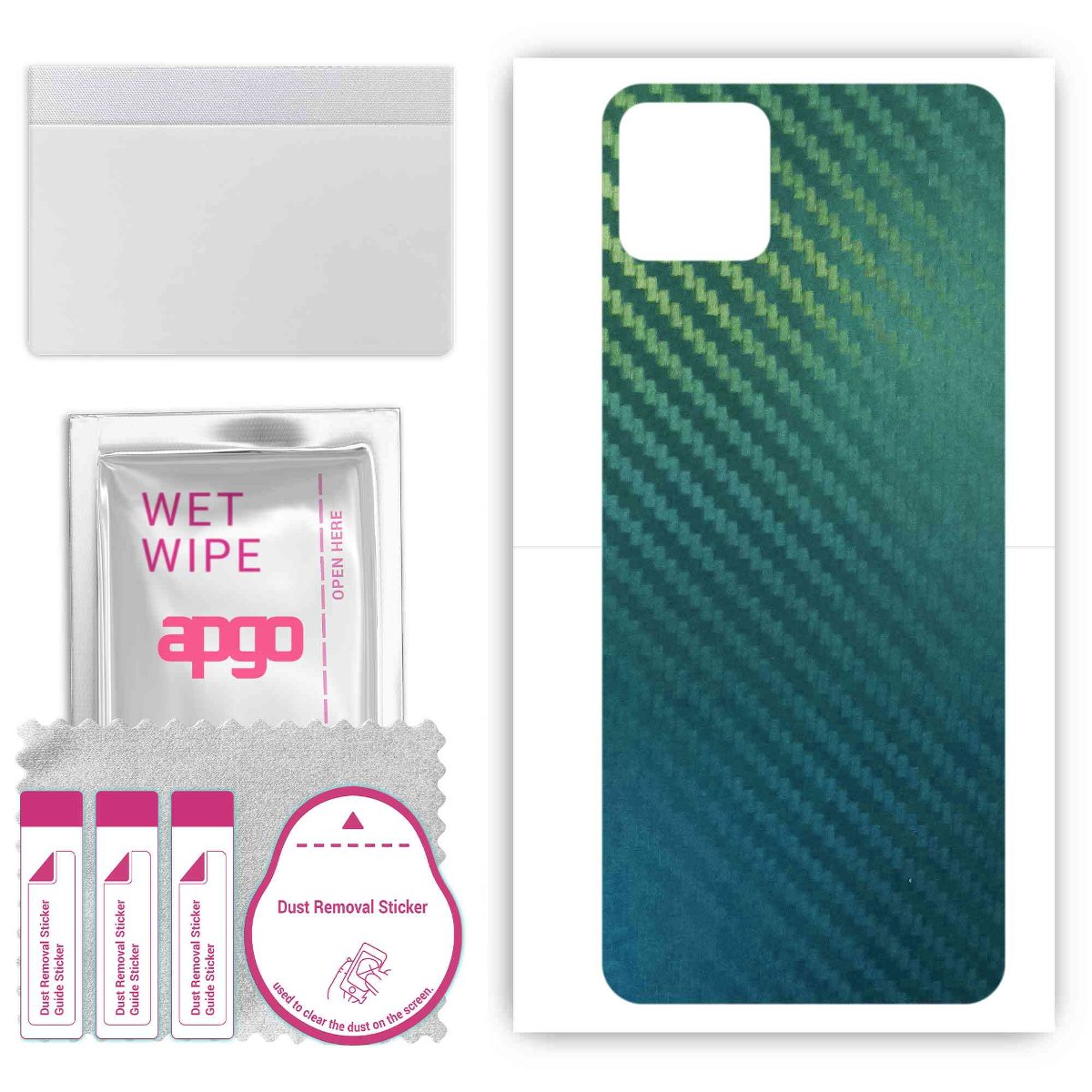 Folia naklejka skórka strukturalna na TYŁ do Honor Play 20a -  Carbon Kameleon CAKA1 - apgo SKINS