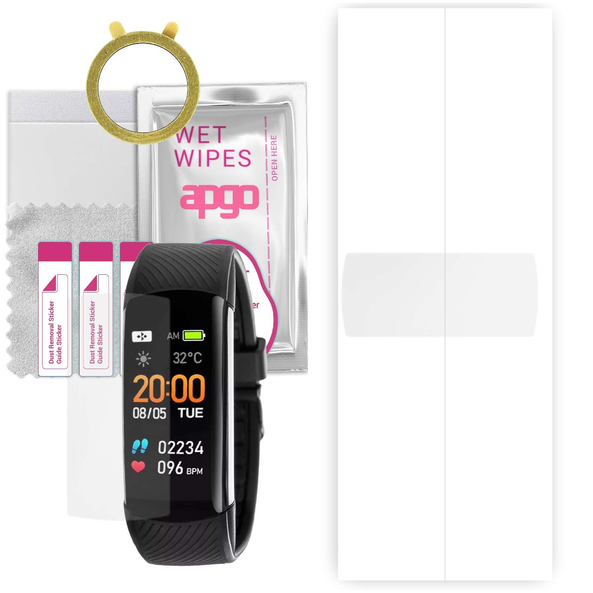 1x Folia hydrożelowa do Rubicon R59 - apgo Smartwatch Hydrogel Protection Ochrona na ekran smartwatcha