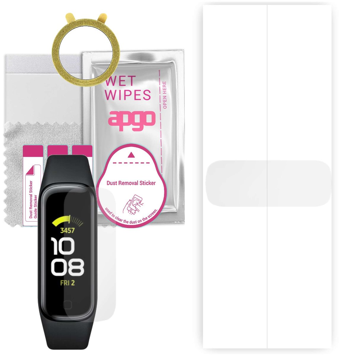 1x Folia hydrożelowa do Samsung Galaxy Fit 2 - apgo Smartwatch Hydrogel Protection Ochrona na ekran smartwatcha
